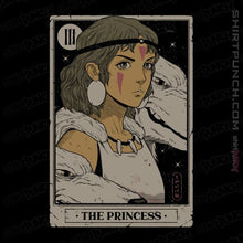 Load image into Gallery viewer, Daily_Deal_Shirts Magnets / 3&quot;x3&quot; / Black The Princess Vintage Tarot

