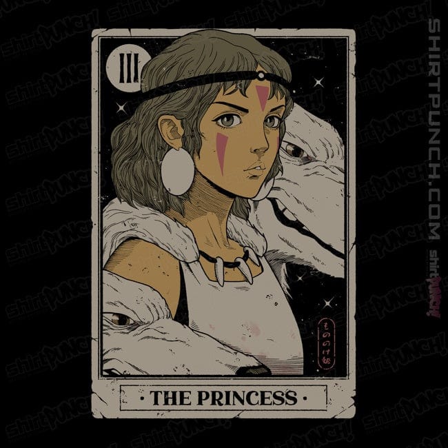 Daily_Deal_Shirts Magnets / 3"x3" / Black The Princess Vintage Tarot
