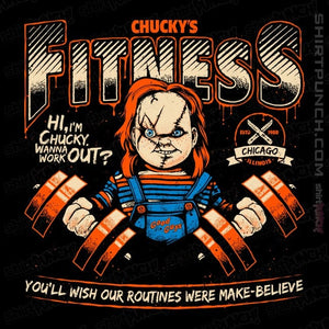 Daily_Deal_Shirts Magnets / 3"x3" / Black Chucky's Fitness