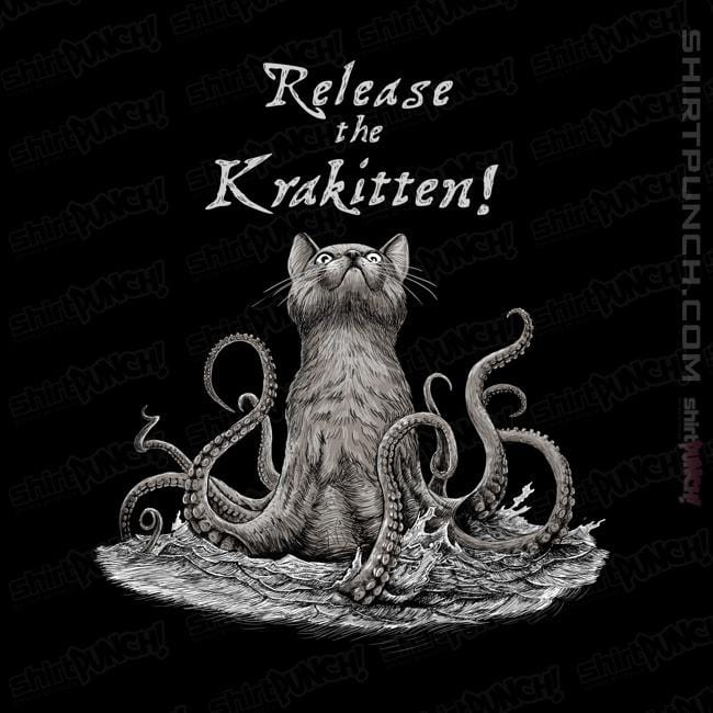 Secret_Shirts Magnets / 3"x3" / Black The Krakitten