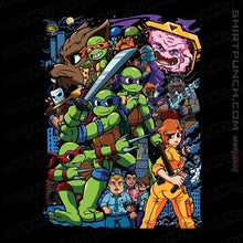 Load image into Gallery viewer, Daily_Deal_Shirts Magnets / 3&quot;x3&quot; / Black TMNT Pilgrim
