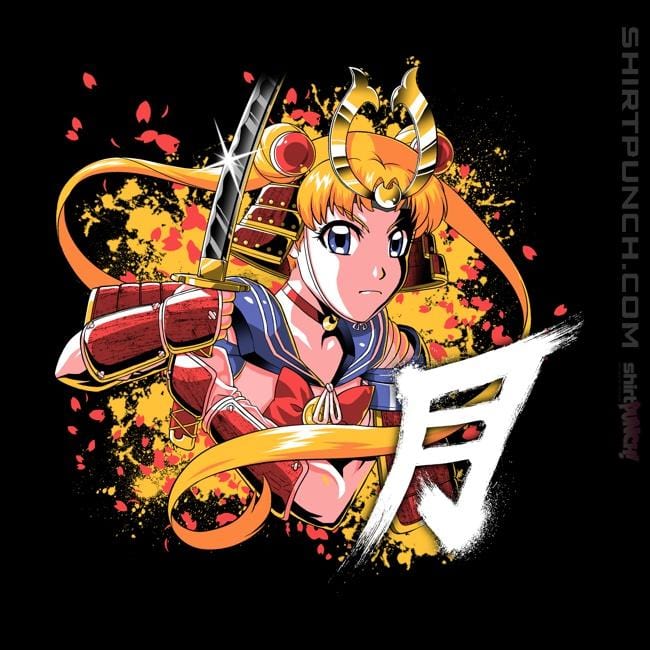 Shirts Magnets / 3"x3" / Black Samurai Moon