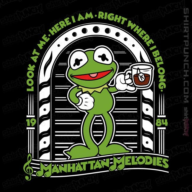 Shirts Magnets / 3"x3" / Black Kermit Melodies