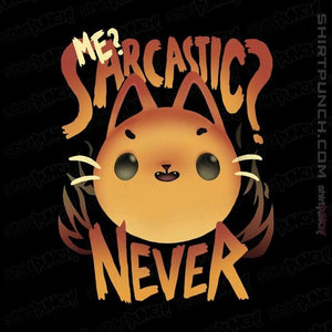 Shirts Magnets / 3"x3" / Black Sarcastic Cat