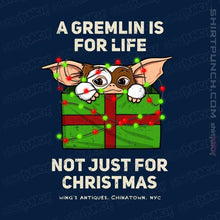 Load image into Gallery viewer, Daily_Deal_Shirts Magnets / 3&quot;x3&quot; / Navy A Gremlin Is For Life
