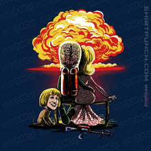 Load image into Gallery viewer, Secret_Shirts Magnets / 3&quot;x3&quot; / Navy Martians Gazing at the Moon
