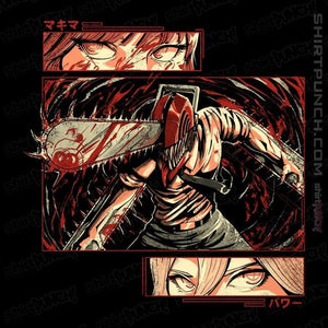Daily_Deal_Shirts Magnets / 3"x3" / Black Chainsaw Man