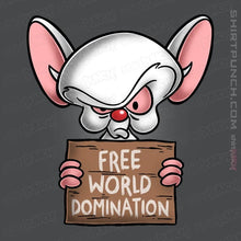 Load image into Gallery viewer, Daily_Deal_Shirts Magnets / 3&quot;x3&quot; / Charcoal Free World Domination
