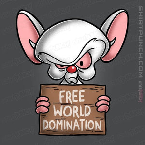 Daily_Deal_Shirts Magnets / 3"x3" / Charcoal Free World Domination