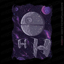 Load image into Gallery viewer, Daily_Deal_Shirts Magnets / 3&quot;x3&quot; / Black Pixel Death Star
