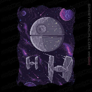 Daily_Deal_Shirts Magnets / 3"x3" / Black Pixel Death Star