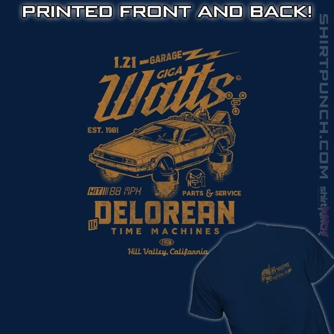 Sold_Out_Shirts Magnets / 3"x3" / Navy Giga Watts Garage