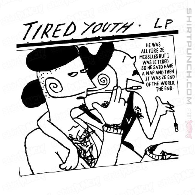 Shirts Magnets / 3"x3" / White Tired Youth