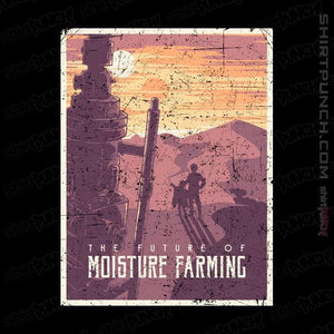 Shirts Magnets / 3"x3" / Black The Future Of Moisture Farming