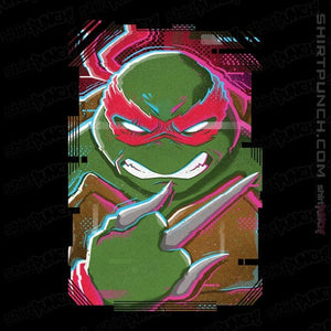 Daily_Deal_Shirts Magnets / 3"x3" / Black Glitch Raphael