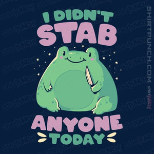 Secret_Shirts Magnets / 3"x3" / Navy Didn't Stab Anyone Today