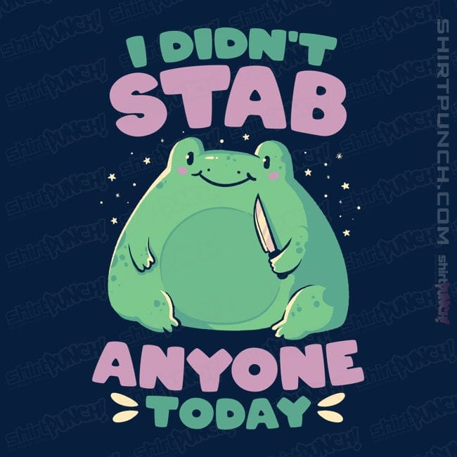Secret_Shirts Magnets / 3"x3" / Navy Didn't Stab Anyone Today