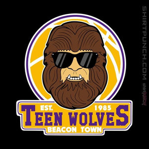 Shirts Magnets / 3"x3" / Black Teen Wolves