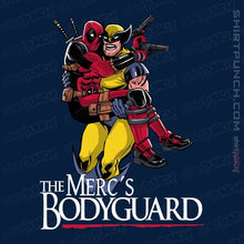 Load image into Gallery viewer, Daily_Deal_Shirts Magnets / 3&quot;x3&quot; / Navy The Merc&#39;s Bodyguard

