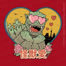 Load image into Gallery viewer, Daily_Deal_Shirts Magnets / 3&quot;x3&quot; / Red Kaiju Love
