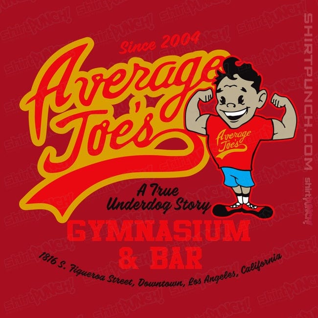 Shirts Magnets / 3"x3" / Red Average Joes Gym