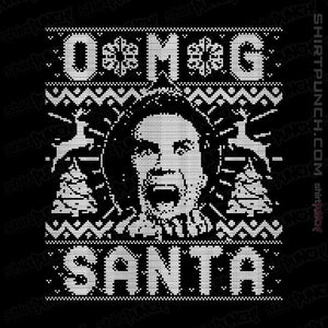 Shirts Magnets / 3"x3" / Black OMG Santa