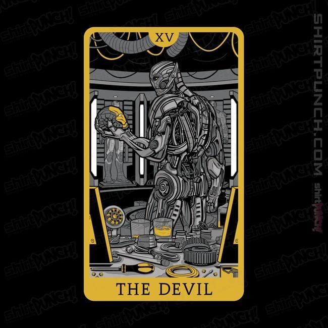 Shirts Magnets / 3"x3" / Black The Devil Tarot