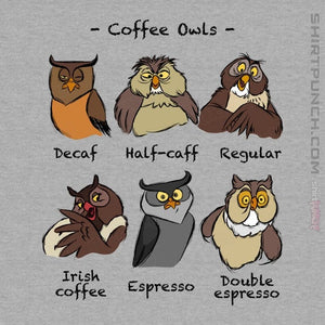 Daily_Deal_Shirts Magnets / 3"x3" / Sports Grey Coffee Owls