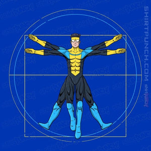 Daily_Deal_Shirts Magnets / 3"x3" / Royal Blue Vitruvian Invincible