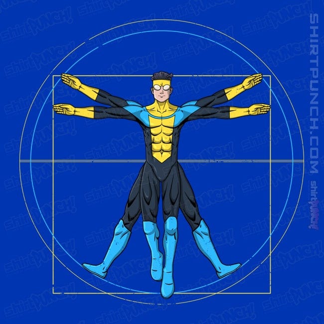 Daily_Deal_Shirts Magnets / 3"x3" / Royal Blue Vitruvian Invincible