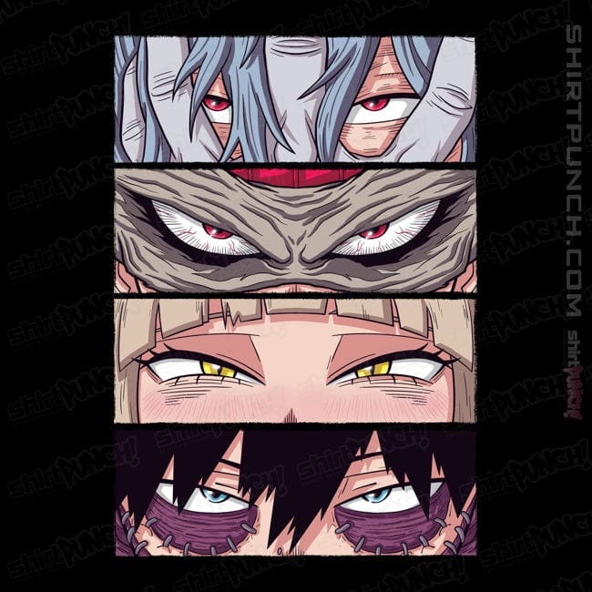 Daily_Deal_Shirts Magnets / 3"x3" / Black MHA Villains Eyes