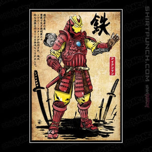 Daily_Deal_Shirts Magnets / 3"x3" / Black Iron Samurai