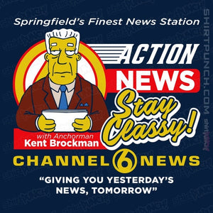 Daily_Deal_Shirts Magnets / 3"x3" / Navy Springfield Channel 6 Action News