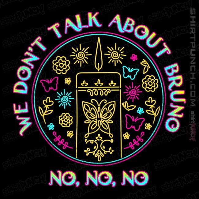 Secret_Shirts Magnets / 3"x3" / Black Bruno No No No