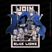 Load image into Gallery viewer, Shirts Magnets / 3&quot;x3&quot; / Black Join Blue Lions
