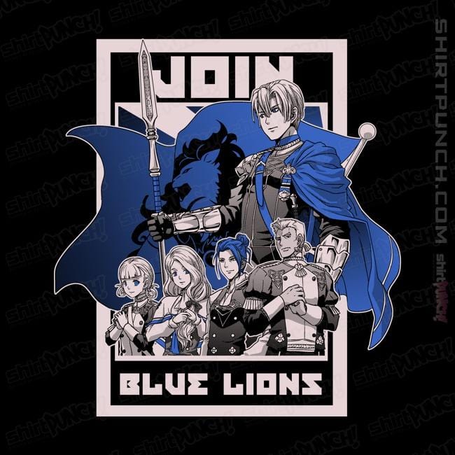 Shirts Magnets / 3"x3" / Black Join Blue Lions