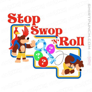 Shirts Magnets / 3"x3" / White Stop Swop 'N' Roll