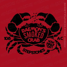 Load image into Gallery viewer, Daily_Deal_Shirts Magnets / 3&quot;x3&quot; / Red Daemon&#39;s Smoked Crab

