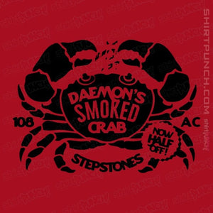 Daily_Deal_Shirts Magnets / 3"x3" / Red Daemon's Smoked Crab