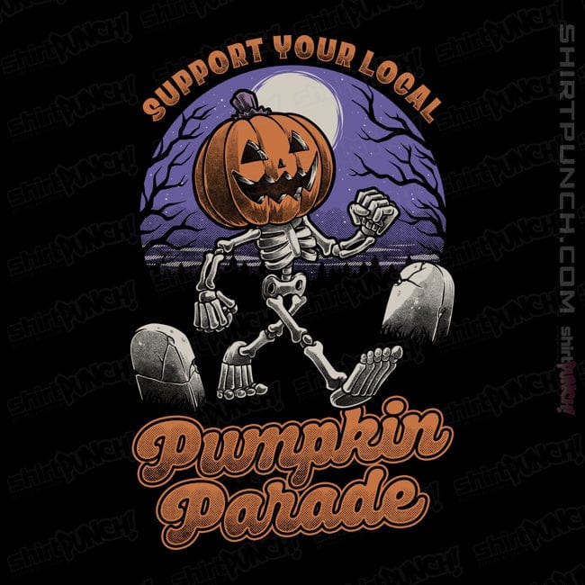 Shirts Magnets / 3"x3" / Black Halloween Pumpkin Parade