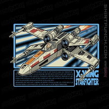 Load image into Gallery viewer, Shirts Magnets / 3&quot;x3&quot; / Black Rebel Star Fighter
