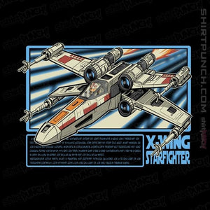 Shirts Magnets / 3"x3" / Black Rebel Star Fighter