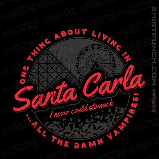 Secret_Shirts Magnets / 3"x3" / Black Santa Carla Vampires