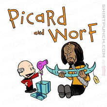 Load image into Gallery viewer, Daily_Deal_Shirts Magnets / 3&quot;x3&quot; / White Picard And Worf
