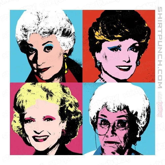 Secret_Shirts Magnets / 3"x3" / White Warhol Golden Girls