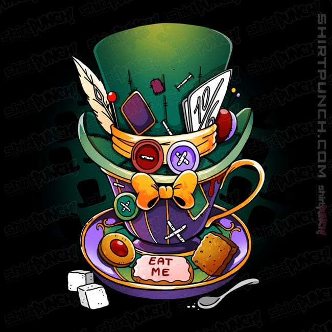 Daily_Deal_Shirts Magnets / 3"x3" / Black Mad Hatter Mug