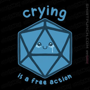 Daily_Deal_Shirts Magnets / 3"x3" / Black Crying Is Free
