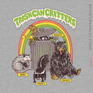 Shirts Magnets / 3"x3" / Sports Grey Trash Can Critters