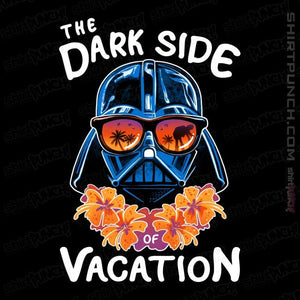Daily_Deal_Shirts Magnets / 3"x3" / Black The Dark Side Of Vacation