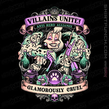 Load image into Gallery viewer, Daily_Deal_Shirts Magnets / 3&quot;x3&quot; / Black Villains Unite Cruella

